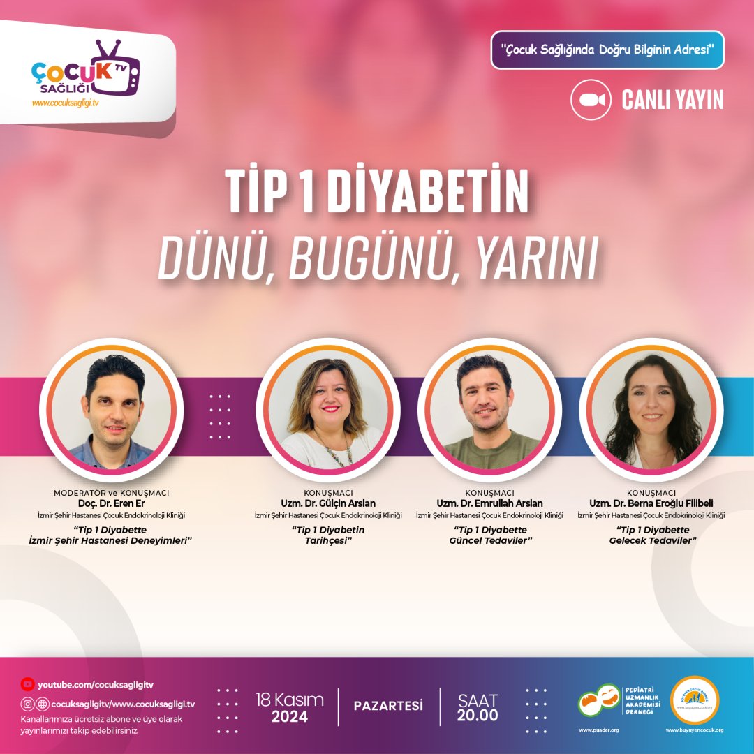 TİP 1 DİYABETİN DÜNÜ BUGÜNÜ YARINI